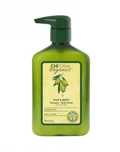 Чи Шампунь Olive Organics для волос и тела, 340 мл (Chi, Olive Nutrient Terapy)