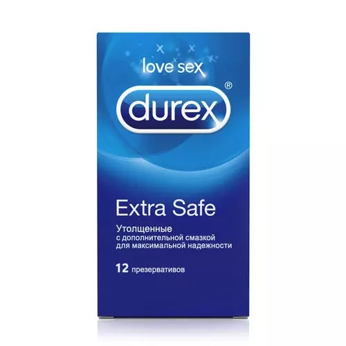 Дюрекс Презервативы Extra Safe, 12 шт (Durex, Презервативы)