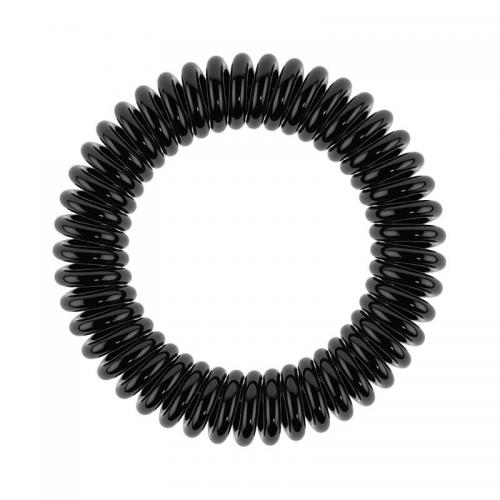 Инвизибабл Резинка-браслет для волос True Black, с подвесом, 3 шт (Invisibobble, Slim), фото-2