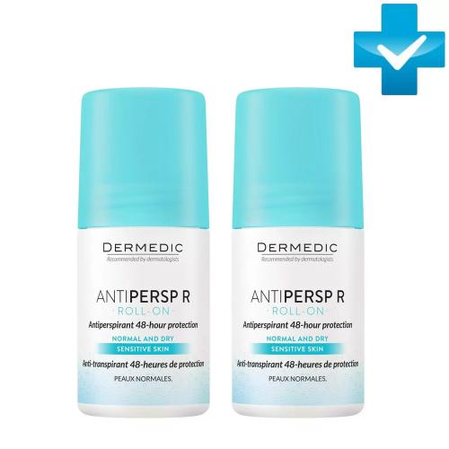 Дермедик Набор: Шариковый дезодорант-антиперспирант R, 60 мл х 2 шт (Dermedic, Antipersp), фото-7
