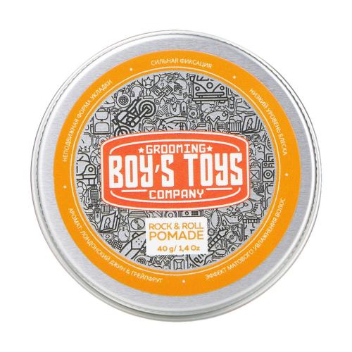 Бойс Тойс Помада для укладки волос сильной фиксации и средним уровнем блеска Rock &amp; Roll Pomade, 40 г (Boys Toys, Стайлинг), фото-3