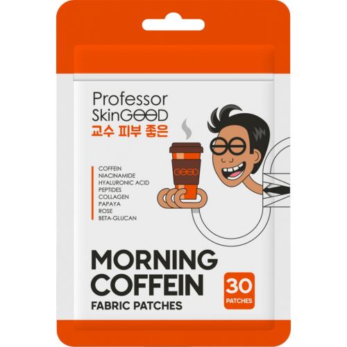 Профессор СкинГуд Тканевые патчи с кофеином, 30 шт (Professor SkinGood, Патчи и пластыри)