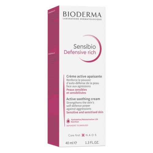 Биодерма Насыщенный крем для чувствительной кожи Defensive, 40 мл (Bioderma, Sensibio), фото-8