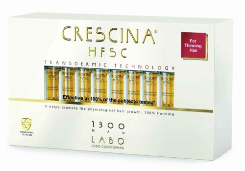 Кресцина 1300 Лосьон для возобновления роста волос у мужчин Transdermic Re-Growth HFSC, №20 (Crescina, Transdermic)