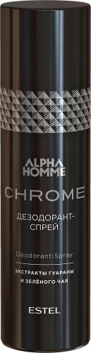 Эстель Набор парфюмерные компаньоны Chrome (шампунь-гель 200 мл + дезодорант-спрей 100 мл) (Estel Professional, Alpha homme, Наборы), фото-2