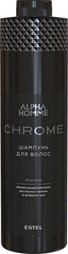 Эстель Шампунь для волос с экстрактом гуараны и зеленого чая Chrome, 1000 мл (Estel Professional, Alpha homme, Уход)