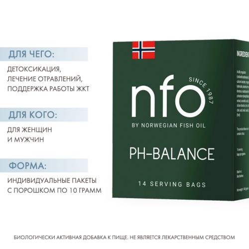 Норвегиан Фиш Ойл Антипохмельное средство PH balance, 14 х 10 г (Norwegian Fish Oil, Витамины), фото-2