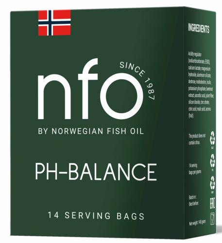 Норвегиан Фиш Ойл Антипохмельное средство PH balance, 14 х 10 г (Norwegian Fish Oil, Витамины)