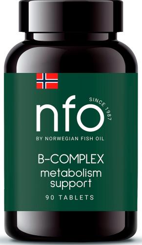 Норвегиан Фиш Ойл Комплекc витаминов B, 90 капсул  (Norwegian Fish Oil, Витамины)