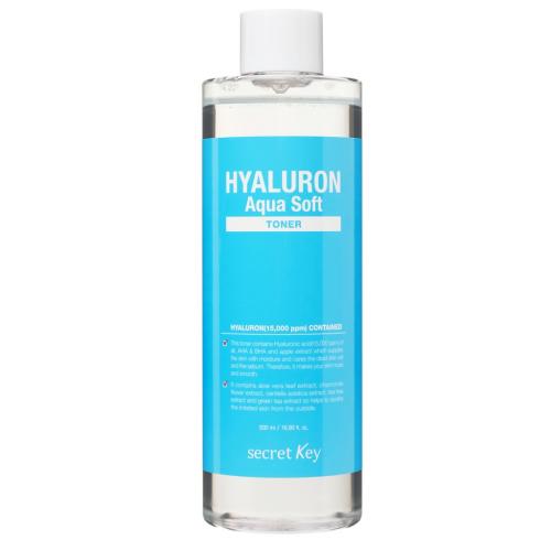 Сикрет Ки Тонер для лица с гиалуроновой кислотой, 500 мл (Secret Key, Hyaluron Aqua Soft)