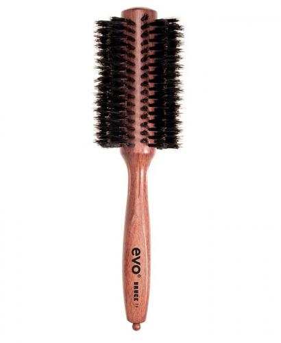 Эво Круглая щетка [Брюс] с натуральной щетиной для волос, диаметр 28 мм (Evo, brushes)