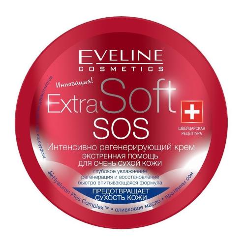 Эвелин Косметикс Интенсивно регенерирующий крем SOS для очень сухой кожи лица и тела, 200 мл (Eveline Cosmetics, Extra Soft)