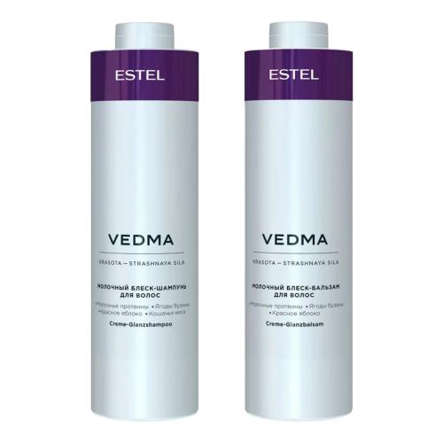 Эстель Набор для блеска волос (бальзам 1000 мл + шампунь 1000 мл) (Estel Professional, Vedma)