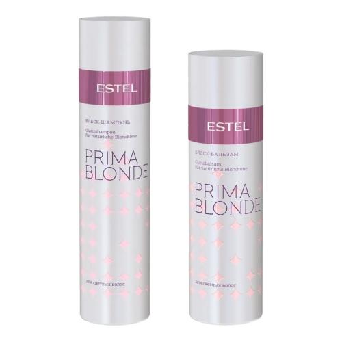 Эстель Набор для блеска светлых волос (бальзам 200 мл + шампунь 250 мл) (Estel Professional, Prima blonde)