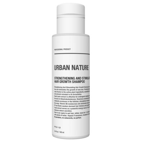 Урбан Натур Шампунь укрепляющий и стимулирующий рост волос, 100 мл (Urban Nature, Против выпадения и для роста)