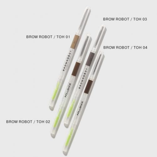 Инфлюенс Бьюти Ультратонкий автоматический карандаш для бровей Brow Robot, 0,1 г (Influence Beauty, Брови), фото-7