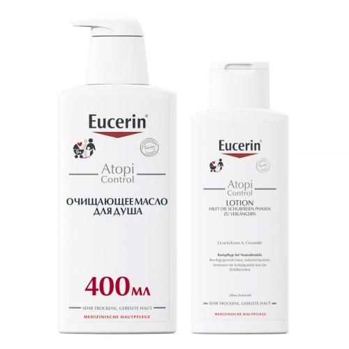 Эуцерин Набор для атопичной кожи (масло для душа 400 мл + лосьон 250 мл) (Eucerin, Atopi Control)