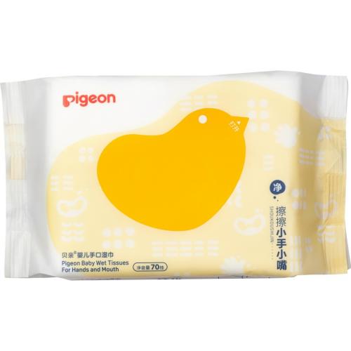 Пиджин Детские влажные салфетки для рук и рта 0+, 70 шт (Pigeon, Уход за малышом)