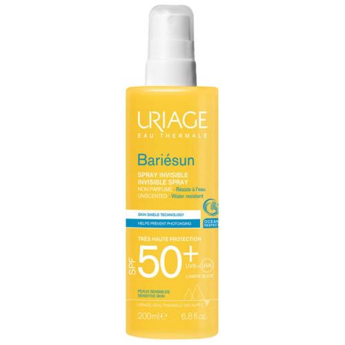Урьяж Спрей без ароматизаторов Invisible Spray Unscented SPF 50+, 200 мл (Uriage, Bariesun)