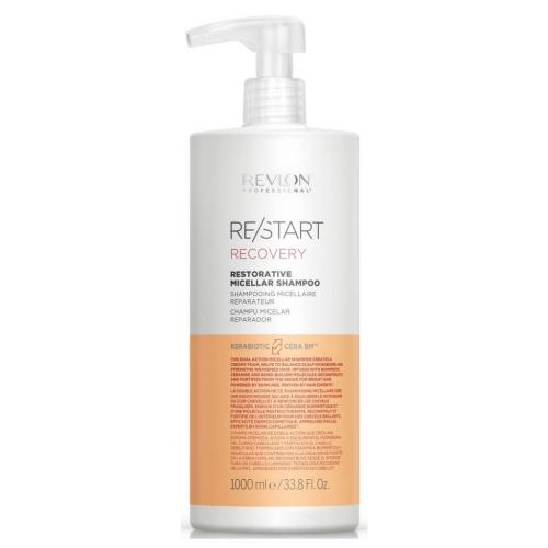 Ревлон Профессионал Мицеллярный шампунь для поврежденных волос Restorative Micellar Shampoo, 1000 мл (Revlon Professional, Restart, Recovery)