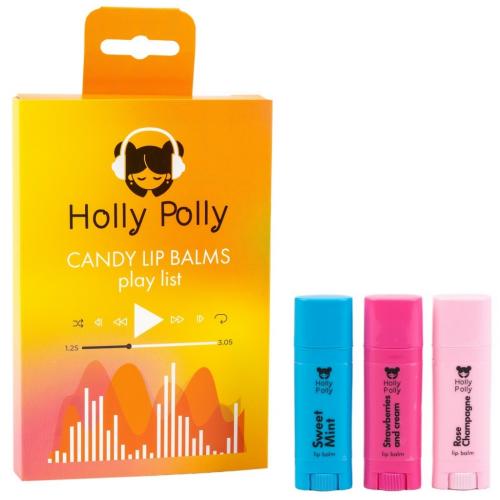 Холли Полли Набор бальзамов для губ Candy Play List (Holly Polly, Music Collection)