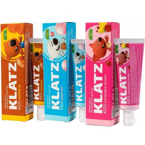 Клатц Набор детских зубных паст &quot;Ми-ми-мишки&quot;, 3 шт (Klatz, Ми-ми-мишки)