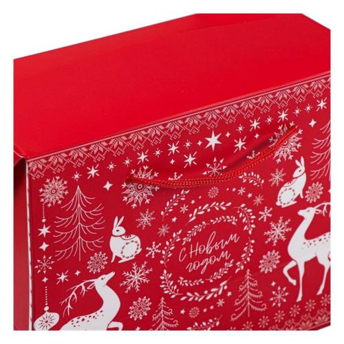 Пакет-коробка «Волшебство праздника», 23 x 18 x 11 см (Подарочная упаковка, Пакеты), фото-3