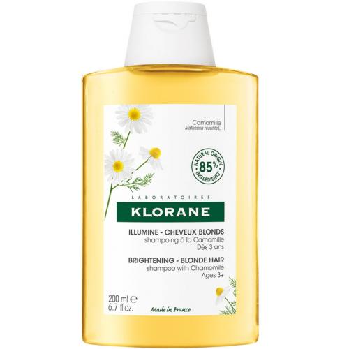 Клоран Шампунь с экстрактом ромашки для светлых волос Chamomile Shampoo 3+, 200 мл (Klorane, Ромашка)