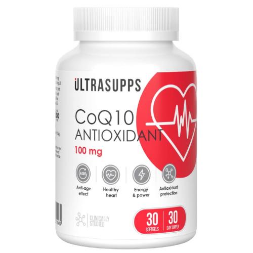 Ультрасаппс Антиоксидант &quot;Коэнзим Q10&quot; 100 мг, 30 мягких капсул (Ultrasupps, )