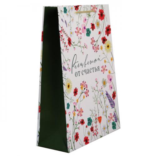 Пакет ламинированный «Расцветай от счастья», 28 х 38 х 9 см (Подарочная упаковка, Пакеты), фото-3