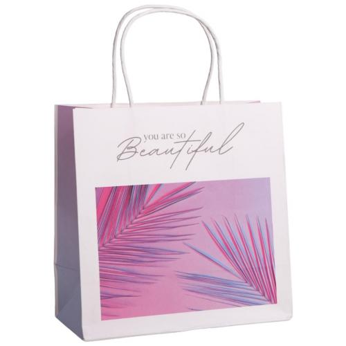 Пакет крафтовый «You are so Beautiful», 22 × 22 × 11 см (Подарочная упаковка, Пакеты)