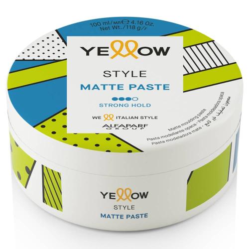 Еллоу Профешнл Матирующая паста сильной фиксации для укладки волос Matte Paste, 100 мл (Yellow Professional, Style)