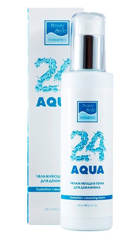 Бьюти Стайл Увлажняющая пенка для демакияжа Аква 24, 200 мл (Beauty Style, Aqua 24), фото-10