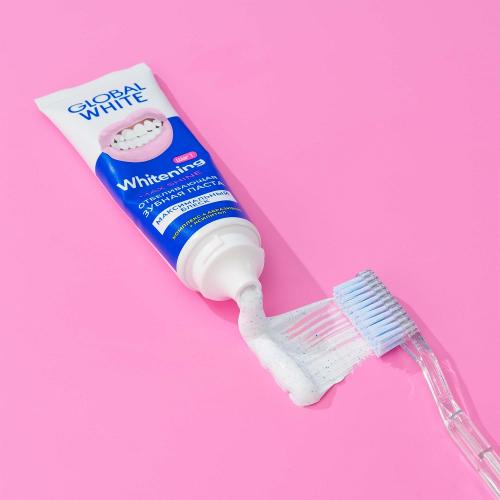 Глобал Уайт Отбеливающая зубная паста Max Shine, 100 г (Global White, Подготовка к отбеливанию), фото-2