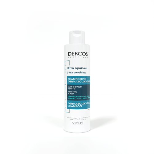 Виши Успокаивающий шампунь-уход для нормальных и жирных волос, 200 мл (Vichy, Dercos), фото-2