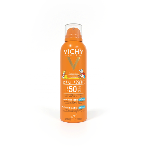 Виши Детский солнцезащитный спрей-вуаль анти-песок для лица и тела SPF 50+, 200 мл (Vichy, Capital Soleil), фото-2