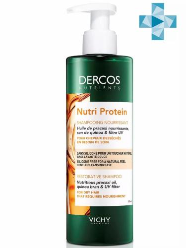 Виши Восстанавливающий шампунь для секущихся и поврежденных волос Nutri Protein, 250 мл (Vichy, Dercos Nutrients)