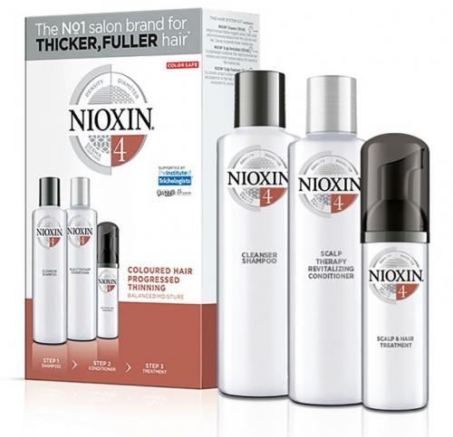 Ниоксин Набор 3-х-ступенчатая система System 4 Coloured Hair Progressed Thinning (Nioxin, System 4)