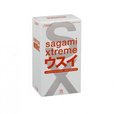 Сагами Презервативы ультратонкие Xtreme 0.04 мм, 15 шт (Sagami, )