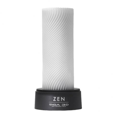 Тенга 3D мастурбатор Zen, белый (Tenga, )