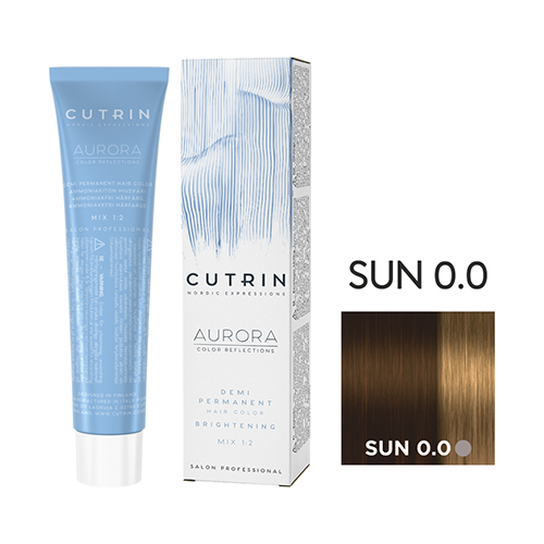 Кутрин Безаммиачный краситель для осветления волос Demi Permanent Sun-Kissed Blonds, 60 мл (Cutrin, Aurora), фото-2