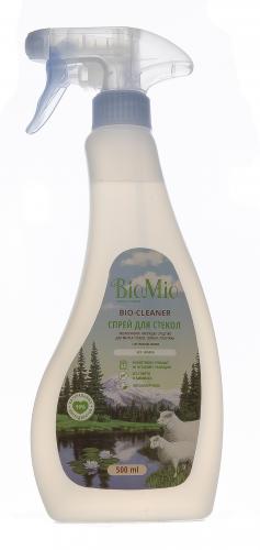 БиоМио Средство чистящее для стекол, зеркал, пластика, без запаха, 500 мл (BioMio, Уборка), фото-2