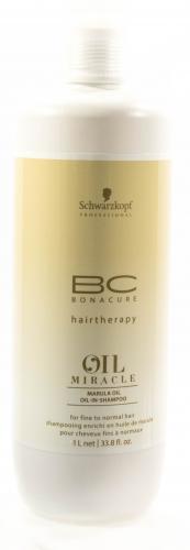 Шварцкопф Профешнл Шампунь для тонких волос Oil Miracle light shampoo 1000 мл (Schwarzkopf Professional, BC Bonacure, Oil Miracle), фото-2