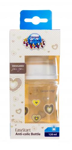Канпол Бутылочка PP EasyStart с широким горлышком антиколиковая, 120 мл, 0+ Newborn baby, цвет: белый (Canpol, Бутылочки), фото-2
