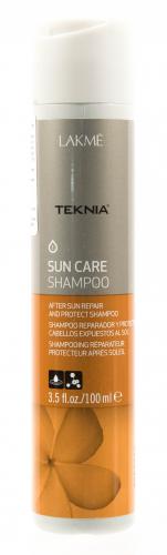Лакме Sun care Шампунь восстанавливающий для волос после пребывания на солнце 100 мл (Lakme, Teknia, Sun care), фото-2