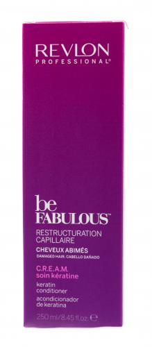 Ревлон Профессионал Очищающий кондиционер с кератином C.R.E.A.M. RP Be Fabulous 250 мл (Revlon Professional, Be Fabulous, Для восстановления волос), фото-3