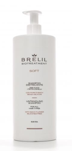 Брелил Профессионал Шампунь для непослушных волос 1000 мл (Brelil Professional, Biotreatment, Soft), фото-2