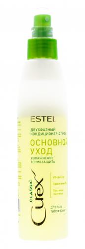Эстель Двухфазный кондиционер-спрей увлажнение для всех типов волос, 200 мл (Estel Professional, Curex, Classic), фото-2