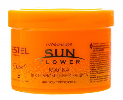 Эстель Маска для волос с UV-фильтром &quot;Защита от солнца&quot;, 500 мл (Estel Professional, Curex, Sun Flower), фото-2