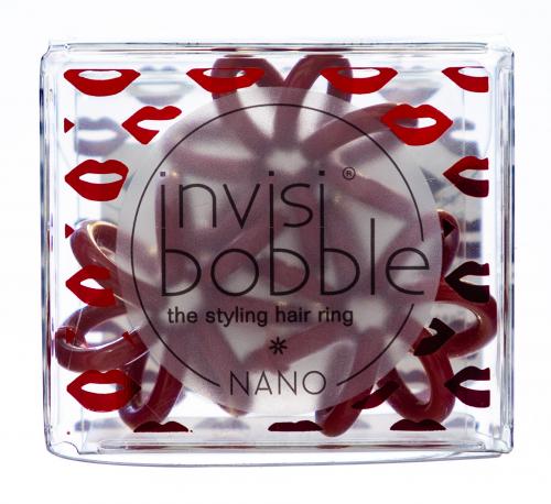 Инвизибабл Резинка для волос Nano Marilyn Monred утонченный красный (Invisibobble, Nano), фото-2